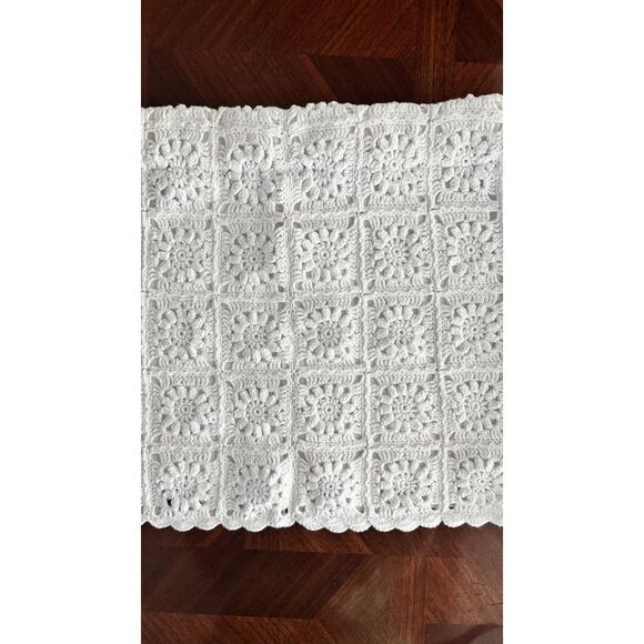 Show Me Your Mumu White Crochet Mini Skirt Size M Lined - Picture 7 of 11